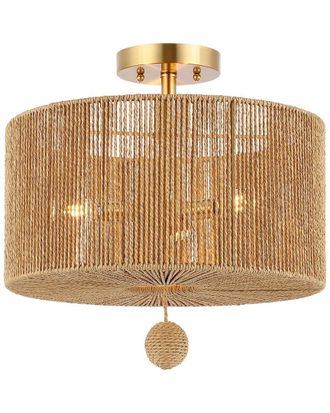 Safavieh Solmaz 3-Light 15.25In Flush Mount