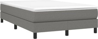 vidaXL Estructura de cama sin colchón tela gris oscuro 120x200 cm Vidaxl