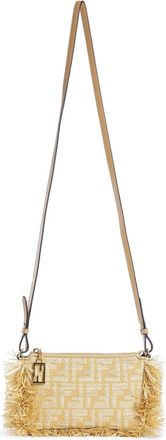Fendi Raffia FF Baguette Pouch
