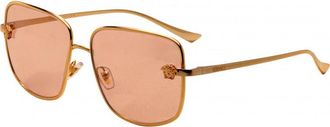 Versace Womens VE2282 1002 59 5 Sunglasses - Gold - One Size