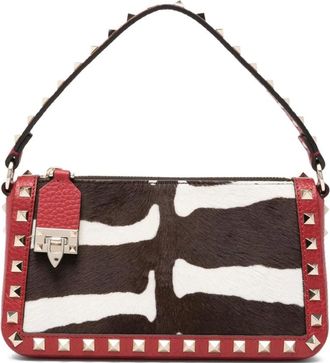 Valentino Tassen, Dames, Veelkleurig, ONE Size, Leer, Rockstud Small Crossbody Bag