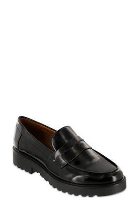 Mia Amore Hali Lug Sole Penny Loafer in Black at Nordstrom Rack, Size 6.5