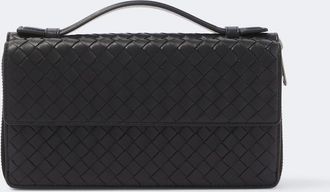 Bottega Veneta Intrecciato leather pouch