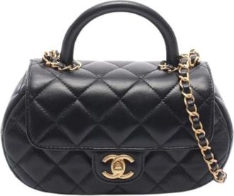 Chanel Pre-owned Vintage Schoudertas - Dames - Vintage Handtas - Zwart - ONE Size - Leer - Vintage