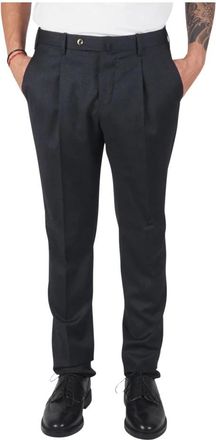 Pantaloni Torino Grijze Wol Slim Fit Broek - Heren - Nette broeken - Grijs - 3XL - Wol - Broeken