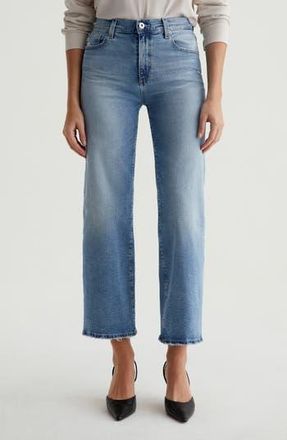 AG - Adriano Goldschmied Saige Mid Rise Wide Leg Crop Jeans in Momento at Nordstrom Rack, Size 32
