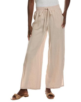 Bella Dahl Side Slit Linen Wide Leg Pant