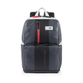 Piquadro Backpacks, male, Gray, Size: ONE SIZE Small size, laptop backpack 14