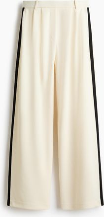 H&M Elegante Jerseyhose - White
