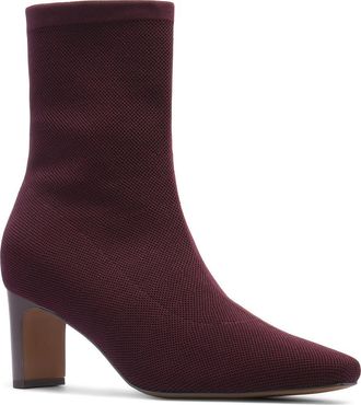 FRANKiE4 Melrose Stretch Knit Bootie in Cherry Knit at Nordstrom, Size 8.5
