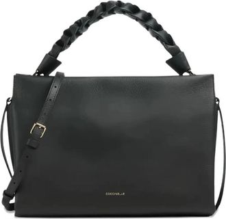 Coccinelle Double Grainy Handbag - Dames - Handtassen - Zwart - ONE Size - Tassen