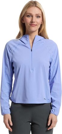 Mountain Hardwear Womens Mountain Hardwear Sunshield Hoodie Blue Raglan Sleeve GBO1258