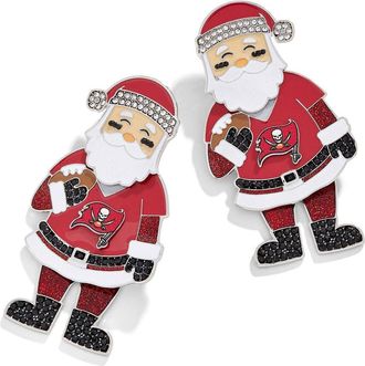 BaubleBar Womens BaubleBar Tampa Bay Buccaneers Santa Claus Earrings in Red at Nordstrom
