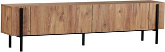 Habitat et Jardin Mueble Para La Tele De Madera <> - 180 X 30 X 45 Cm - Pino Del Atl&aacute;ntico / Negro