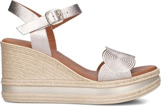 Stefano Lauran Schoenen, Dames, Geel, 40 EU, Leer, Elegante Gouden Sandalen Model 8734