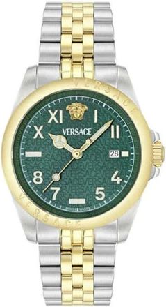 Versace Horloges - Heren - Horloges - Groen - ONE Size - Accessoires