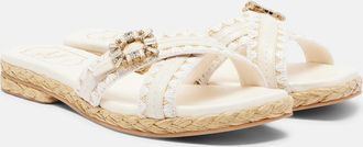 Roger Vivier Espa embellished leather mules