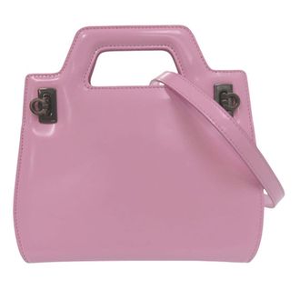Ferragamo Pre-owned Ferragamo Micro Brushed Calfskin Wanda Top Handle Bag Ladies L8U5722JLIREFNFG
