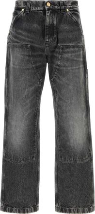 Versace Mens Salte Denim Jeans - Dark Grey Cotton - Size 31 (Waist)