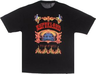 Vision Of Super Zwart Print Tee Heren T-shirt - Heren - T-shirts - Zwart - XL - Katoen - Tops