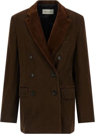 Dries Van Noten Befya Blazer - Dames - Blazers - Bruin - 2XS - Katoen - Jassen