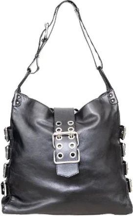 Dolce & Gabbana Pre-owned Shoulder Bags, female, Black, Size: ONE SIZE Pre-owned Leather shoulder-bags