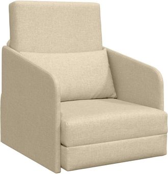 vidaXL Sofá cama Crema 65 x 80 x 83 cm tela Vidaxl