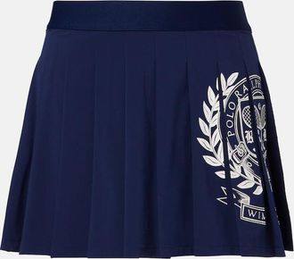 Polo Ralph Lauren x Wimbledon logo pleated tennis skirt