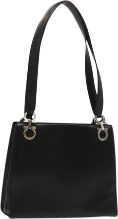 Ferragamo Gancini Shoulder Bag Leather Leather Shoulder Bag Bag (Pre-Owned)
