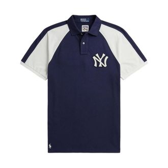 Polo Ralph Lauren Tops, Heren, Blauw, L, Katoen, Cooperstown Collection New York Yankees Poloshirt