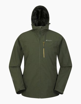 Mountain Warehouse Mens Mountain Warehouse Mens Brisk Extreme Waterproof Jacket - Green - Size: 44/Regular