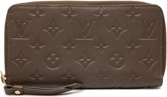 Louis Vuitton Monogram Empreinte Brown Ombre Leather Long Wallet (Bi-Fold) (Pre-Owned)