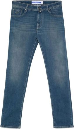 Jacob Cohen Slim-fit Jeans, male, Blue, Size: W38 Indigo Blue Classic Five Pocket Jeans