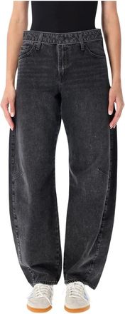 Levi's Jeans, Dames, Zwart, W25, Katoen, Baggy Dad Barrel Jeans