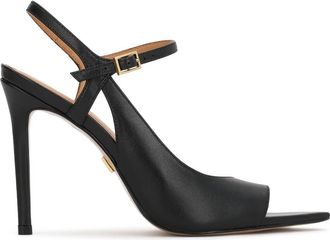 Kazar Irina Sandalen - Dames - Sandalen met hakken - Zwart - 39 EU - Leer - Schoenen