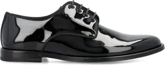 Dolce & Gabbana Black Leather Lace Up Shoes