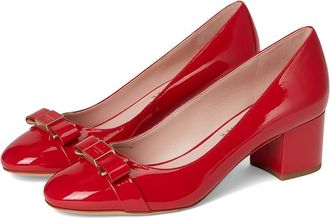 Kate Spade New York Bowdie Ballet Pumps High Womens Heels Cherry Rouge : 10.5 M, Leather