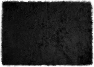 vidaXL Alfombra De Imitaci&oacute;n De Piel De Oveja Tafalla Negro Vidaxl