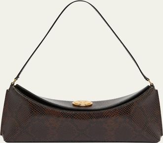Jacquemus Le Calisso Snake-Embossed Leather Shoulder Bag