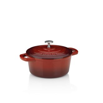 KELA Kela Tegame In Ghisa Rotondo Da 2,5 Litri, Dutch Oven Calido, Tegame In Ghisa Per Induzione Con Coperchio, Pentola In Ghisa Per Cuocere Il Pane, Smalt