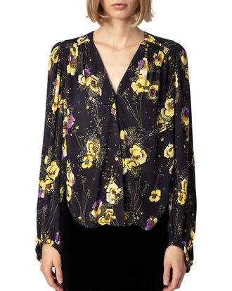 Zadig&Voltaire Turin Crepe Yoko Strass Shirt