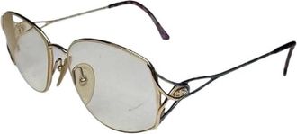 Dior Pre-owned Vintage Metalen Zonnebril - Dames - Vintage Accessoires - Geel - ONE Size - Vintage