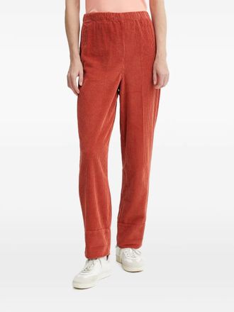 American Vintage elastic-waistband corduroy trousers - Orange