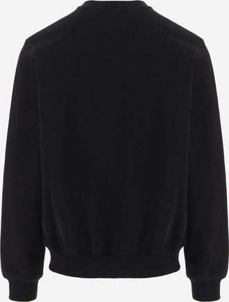 Casablanca Mens Cotton Sweatshirt Black Organic Sweatshirts Sweater