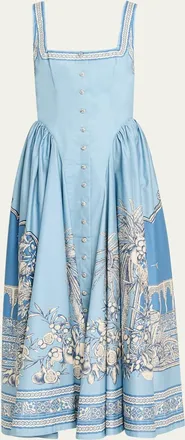 Alemais Villa Romantica Midi Dress