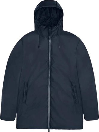 Rains Lohja Lange Jas - Dames - Zomerjassen - Blauw - XS - Leer - Jassen