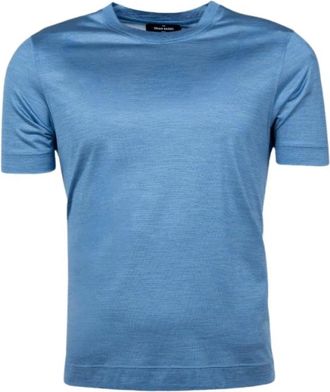 Gran Sasso Tops, Heren, Blauw, L, T-shirts