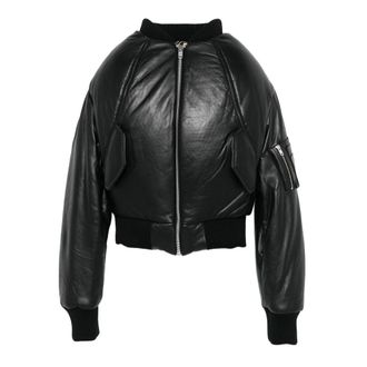 Duran Lantink Leather Outerwears Nero-Donna