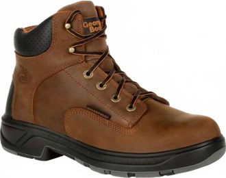 Georgia Boot Mens Georgia Boot Flxpoint Waterproof Work Boot In Brown