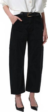 Citizens Of Humanity Marcelle Cargo Corduroy Pants In Charcoal
